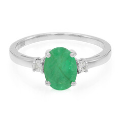 Bahia Emerald Silver Ring