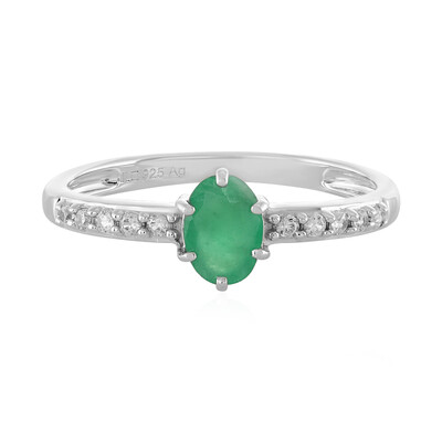 Socoto Emerald Silver Ring