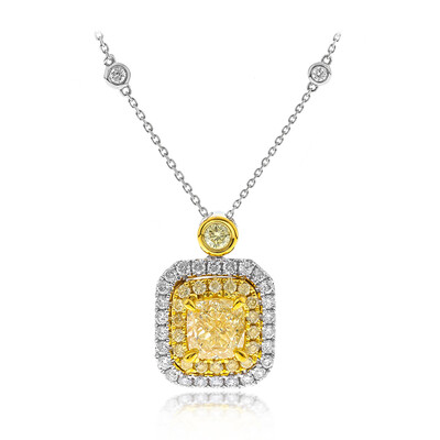 18K SI2 Yellow Diamond Gold Necklace (CIRARI)