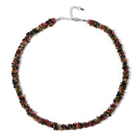 Fancy Tourmaline Silver Necklace