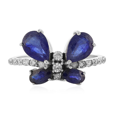 Blue Sapphire Silver Ring