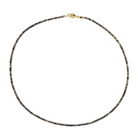 Chocolate Sapphire Silver Necklace
