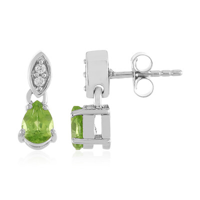 Peridot Silver Earrings