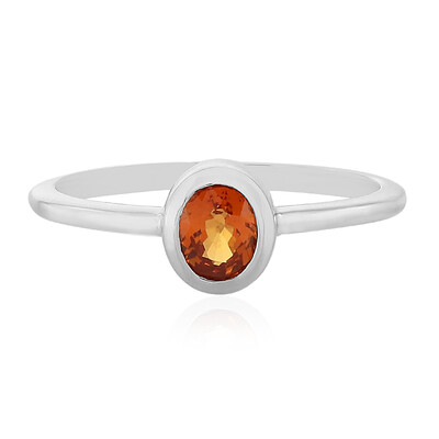 Sunset Sapphire Silver Ring