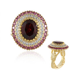 Indian Garnet Silver Ring (Dallas Prince Designs)