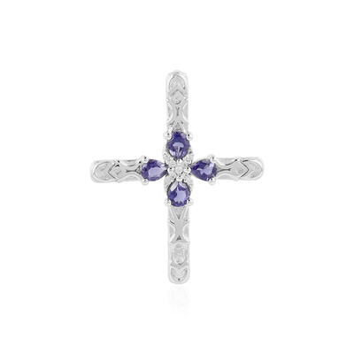 Iolite Silver Pendant