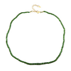 Russian Diopside Silver Necklace (Adela Silber)