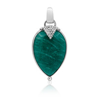 Amazonite Silver Pendant