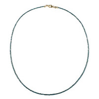 9K Blue Diamond Gold Necklace