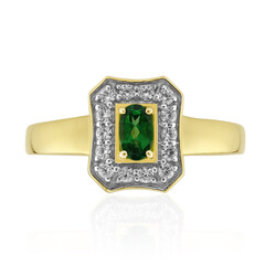9K AAA Kenya Tsavorite Gold Ring