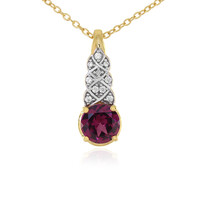 Lindi Garnet Silver Necklace