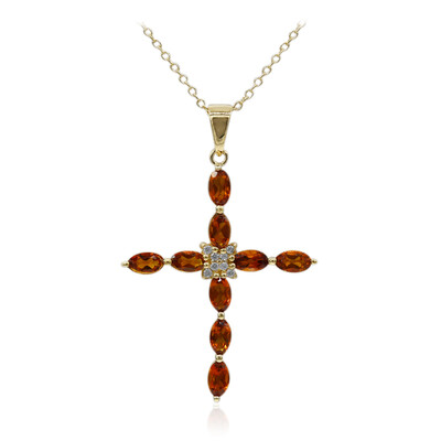 Madeira Citrine Silver Necklace