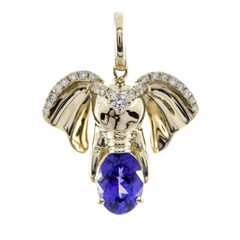 14K AAA Tanzanite Gold Pendant (CIRARI)