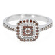 Fancy Diamond Silver Ring