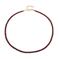 Ruby Silver Necklace