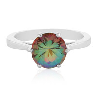 Northern Lights Quartz Silver Ring