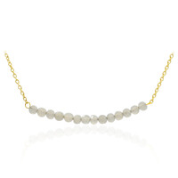 Rainbow Moonstone Silver Necklace