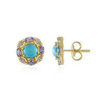 Sleeping Beauty Turquoise Silver Earrings