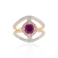 14K Magenta Garnet Gold Ring (SUHANA)