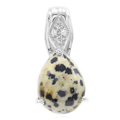 Dalmatian Jasper Silver Pendant