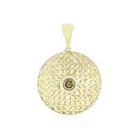 9K I2 Champagne Diamond Gold Pendant (Ornaments by de Melo)