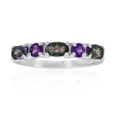 Mystic Quartz Silver Ring