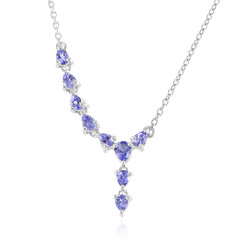 Tanzanite Silver Necklace