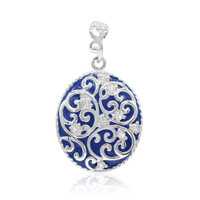 White Topaz Silver Pendant
