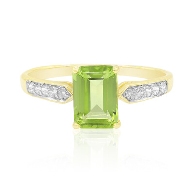 9K Peridot Gold Ring