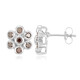Fancy Diamond Silver Earrings