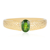 Russian Diopside Silver Ring