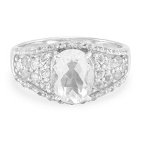 Petalite Silver Ring