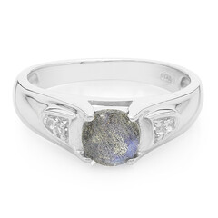 Romanian Spectrolite Silver Ring