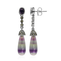 Fluorite Silver Earrings (Annette classic)