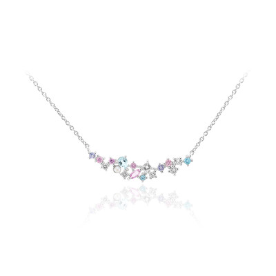 Sky Blue Topaz Silver Necklace