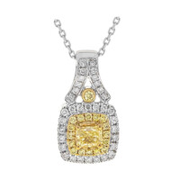 14K SI2 Yellow Diamond Gold Necklace (CIRARI)