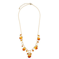 Sunrise Baltic Amber Silver Necklace