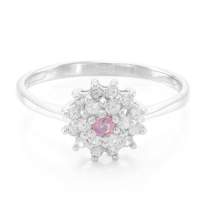 Ceylon Pink Sapphire Silver Ring