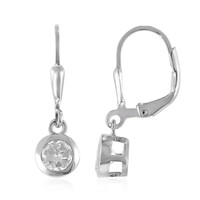 White Topaz Silver Earrings