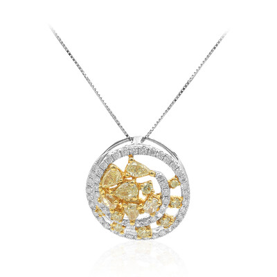 18K SI2 Yellow Diamond Gold Necklace (CIRARI)