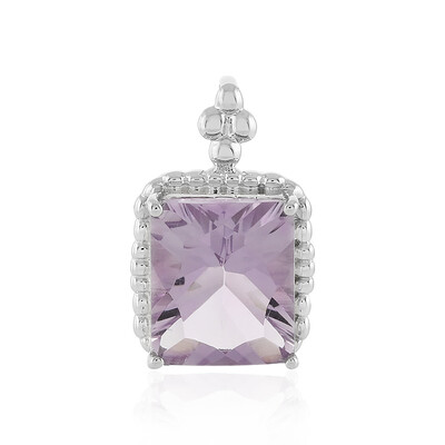 Rose de France Amethyst Silver Pendant