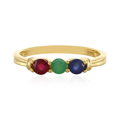 Socoto Emerald Silver Ring