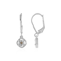 I3 Champagne Diamond Silver Earrings