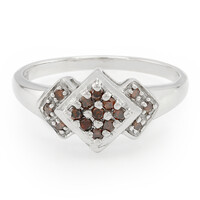Fancy Diamond Silver Ring