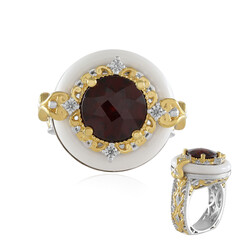 White Onyx Silver Ring (Gems en Vogue)
