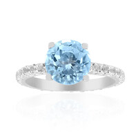 Sky Blue Topaz Silver Ring