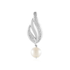 White Freshwater Pearl Silver Pendant