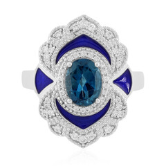 London Blue Topaz Silver Ring
