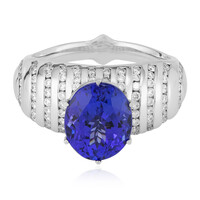 18K AAA Tanzanite Gold Ring (de Melo)
