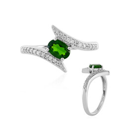 Russian Diopside Silver Ring